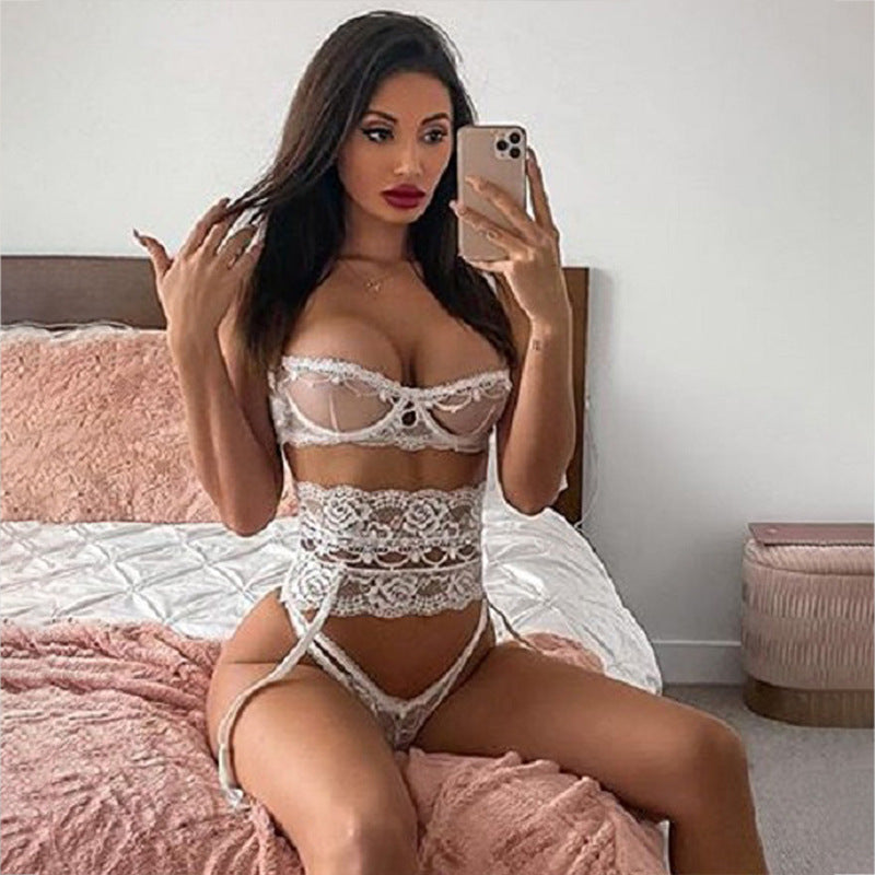 3 Piece Lace Lingerie Set